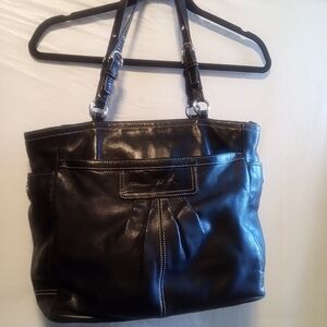 COACH SOHO PLEATED GALLERY LARGE TOTE F14673 Pre-loved